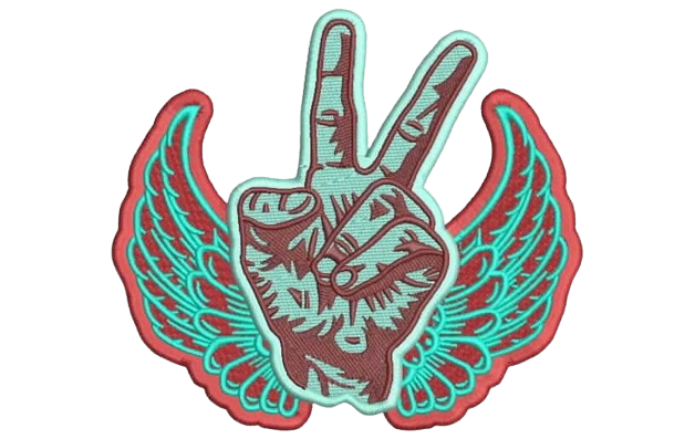 victory wings embrodiery